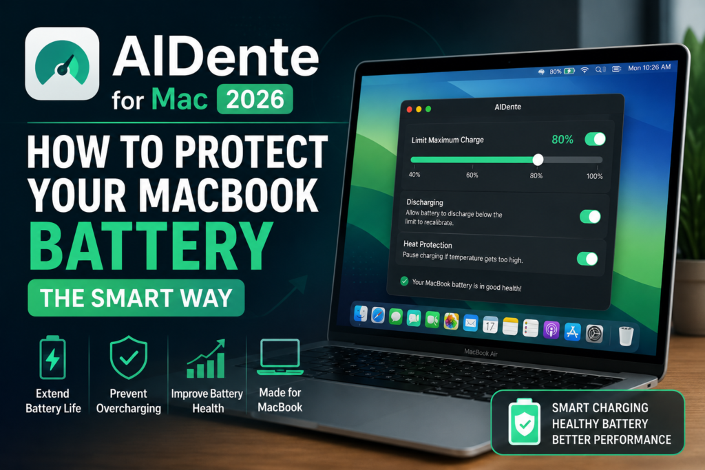 AlDente for Mac 2026: How to Protect Your MacBook Battery the Smart Way