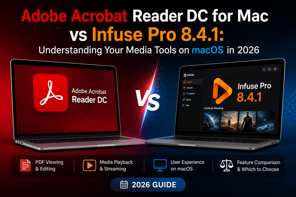 Adobe Acrobat Reader DC for Mac vs Infuse Pro 8.4.1: Understanding Your Media Tools on macOS in 2026
