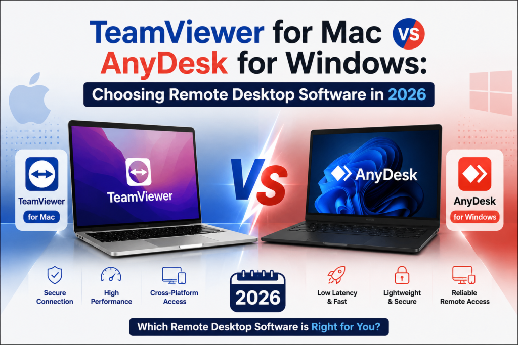 TeamViewer for Mac vs AnyDesk for Windows: Choosing Remote Desktop Software in 2026