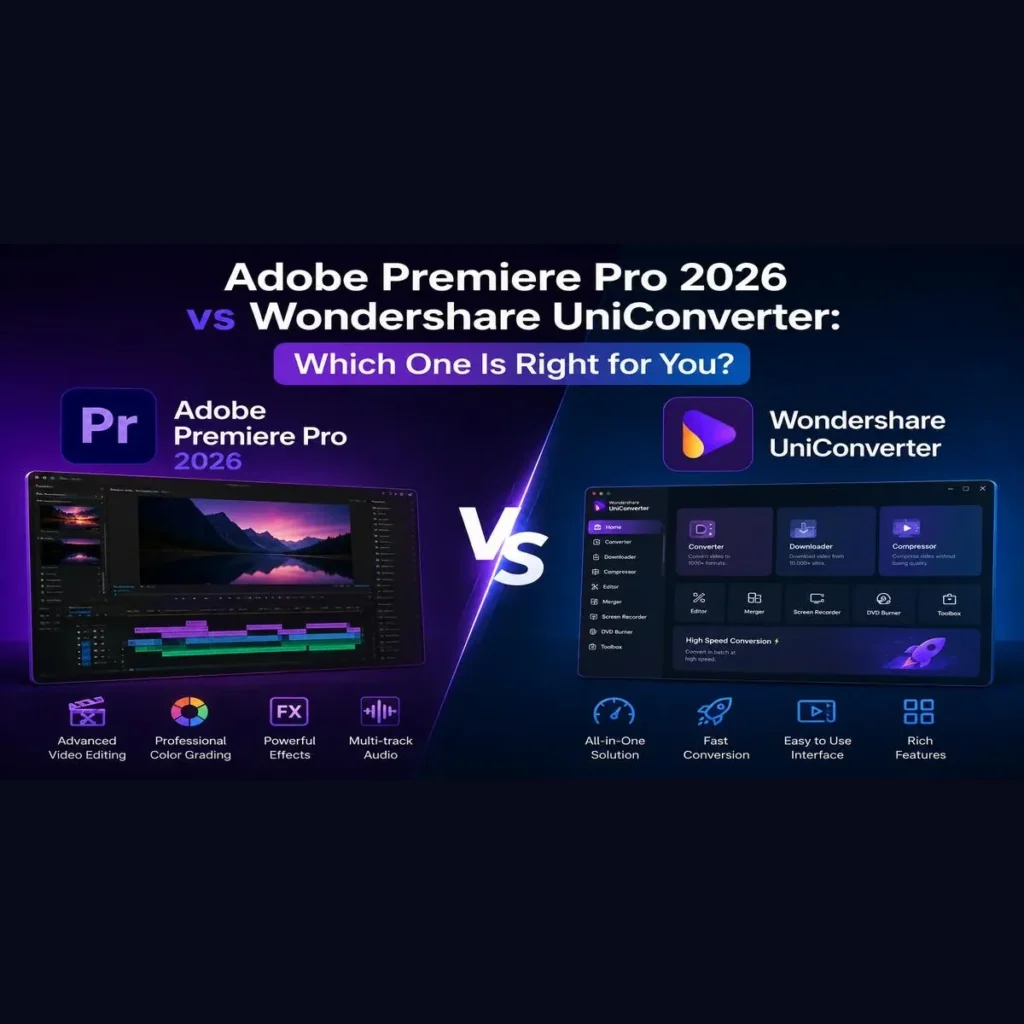 Adobe Premiere Pro 2026 vs Wondershare UniConverter: Which One Is Right for You?